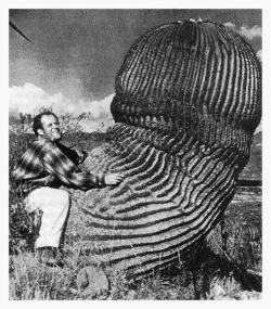historicaltimes: Pioneering Soviet filmmaker Sergei Eisenstein posing with a cactus, Mexico 1930-31 via reddit 