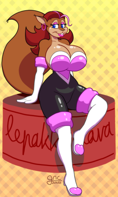 certifiedhypocrite: gyneceon: Marika the squirrel dressed as Rouge the bat, gift for @teerstrash lovely 