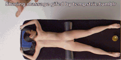 tempstric:  This is the beggining of this hot sharing massage !Why sharing ?Because, at some moments, massed woman  light touching massagist !Yoni and anal massaging !Anal light touching and pussy light rubbing !Sweet anal massage !Yoni massaging and