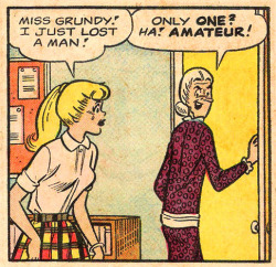 sidekickclubhouse: &ldquo;I just lost a man!&rdquo; &ldquo;Only one? AMATEUR!&rdquo; Archie’s Girls Betty and Veronica #116 (August 1965) 