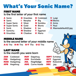 sonicthehedgehog:      Alone on a Friday? Then be rad and tell us your Sonic name!      Silver Robotnik lol XD@slbtumblng