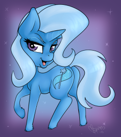 A chibi raffle prize for the smiling pony of the ever magnificent Trixi!(5 more to go! ^_^;)