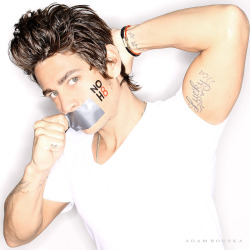 criscorvinus:  Actor Trevor Wright for NOH8 | NOH8 Campaign  A few years back I starred in a little movie called SHELTER in which I played a young guy named Zach who realized he liked other guys. He also realized that it was more important to put others