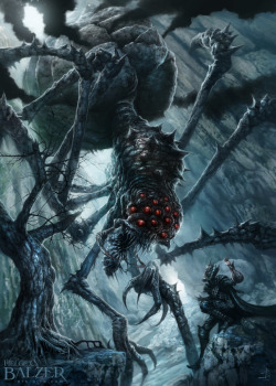 creaturesfromdreams:  Silmarillion - Ungoliant and Melkor by helgecbalzer  ==================== More: | Monsters | Random |The Silmarillion