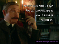 â€œI want you more than The Strand readers want proper murders.â€