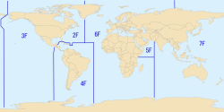 mapsontheweb:  US navy fleets’ areas of responsibility.