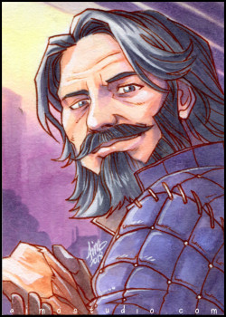 aimosketchcard: Blackwall in four face-claim flavors (can you guess who is which?), with one in my regular Manpain Style™  All available at my online art store - http://aimostudio.artfire.com 