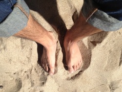 Feet and sand. The best feeling!!!