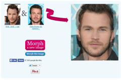 whosplayerthree:  smaug-official:  Chris+Chris = Chris  ²  I went to fool around on face morph but instead I unlocked a conspiracy   #i cant believe chris hemsworth is a fusion