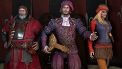 The Witcher 3 Character Modelshttps://sfmlab.com/item/989/The Blood Baron (Philip Strenger), Dandelion (Count Julian Alfred  Pankratz viscount de Lettenhove), and Priscilla (or Callonetta) from the  Witcher 3.Dandelion imported from MoogleOutFitter&rsquo;