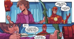 tokupedia:  wcwit:  Kimberly Ann Hart and the Boxing Glove Arrow: A Love Story From Justice League/Power RangersWritten by Tom TaylorArt by Stephen Byrne  Truly the greatest hero/gadget crossover partnership ever put to print… 