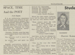 sagansense:  jtotheizzoe:  Carl Sagan writes about the intersection of astronomy and poetry in his high school paper, because Sagans do as Sagans do. This comes from the Library of Congress’ new Sagan Collection. You can read the whole vintage article