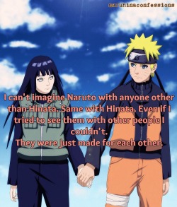 naruhinax:  naruhinaconfessions:  Confession #10: I can’t imagine Naruto with anyone other than Hinata. Same with Hinata. Even if I tried to see them with other people I couldn’t. They were just made for each other.  art *  I can’t see naruto with