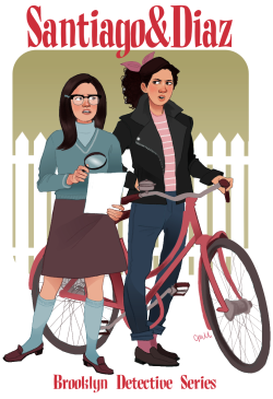 celestedoodles:Amy Santiago and Rosa Diaz star in their own 60s teen detective series. 