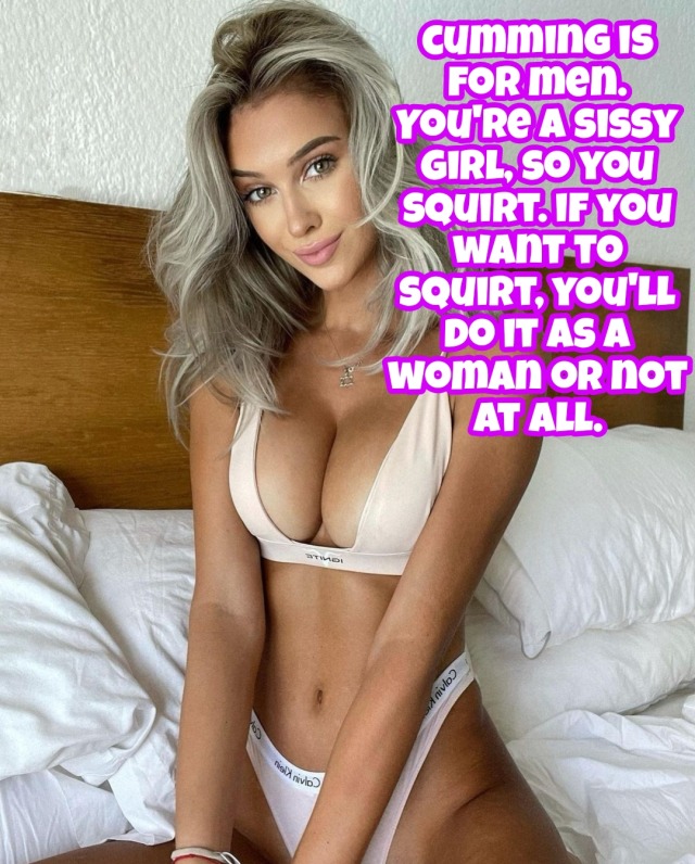 nicolesissystuff:sissytiffanixo-deactivated20221:How to squirts like a girl? Just lock your dick in a smallest cage, never touch it again, get your boicunt fucked by dildos, strapon or real raw cocks and you&rsquo;ll squirts 