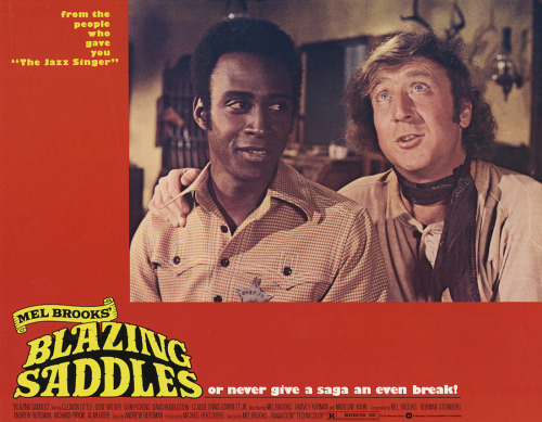 rarecultcinema:  Cleavon Little and Gene Wilder in Blazing Saddles (1974) dir. Mel Brooks