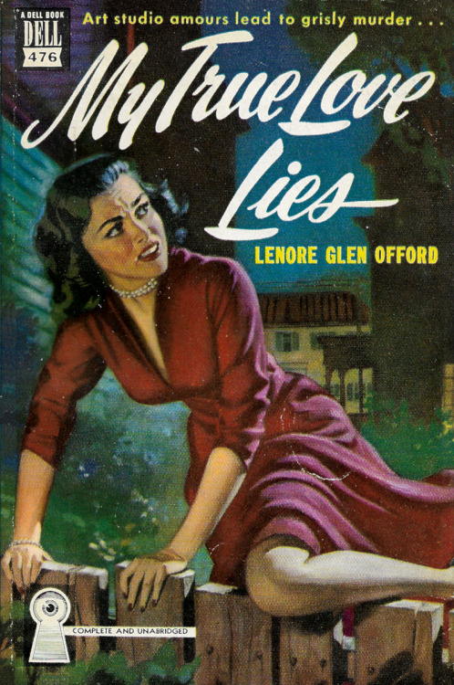 My True Love Lies, by Lenore Glen Offord (Dell, 1951).From eBay.