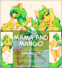 furrydakimakura:  Mama &amp; Mango by 3Mangos Now on Preorder:https://www.furrydakimakura.com/products/mama-mango-by-3mangos That’s one sexy pair - Mango and her Mama, I mean! Whether you want cute and cuddly or cute and cuddly, this mother and daughter