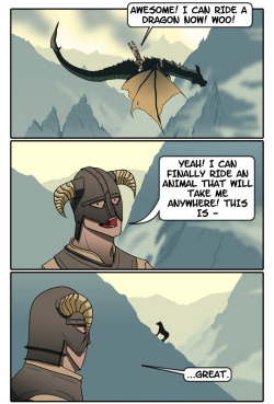 dorkly:  Skyrim: The Dragonborn Rides Again
