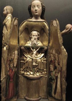 ‘Madonna Ouvrante’ with Holy Trinity Inside, French c. 1400