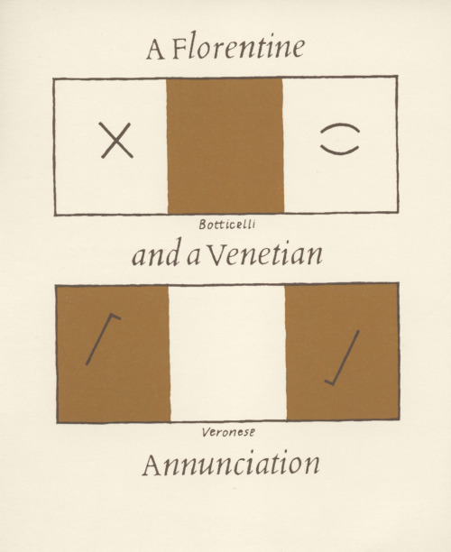 garadinervi:Stephen Bann, A Florentine and a Venetian Annunciation, (card), Coracle Press, London, 1975 [Granary Books, New York, NY]