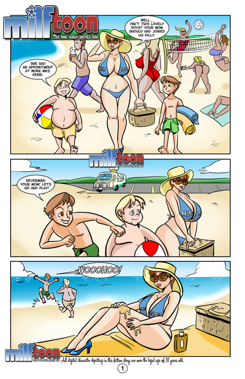 Milf toon beach adventure comic sex