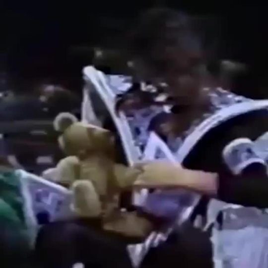 Ace and the infamous teddy, &ldquo;Space Bear&rdquo; from the Tom Snyder Show. 
