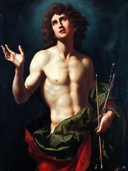St.Sebastian. 17th.century. Carlo Dolci. Italian 1616-1686. oil/canvas.  
