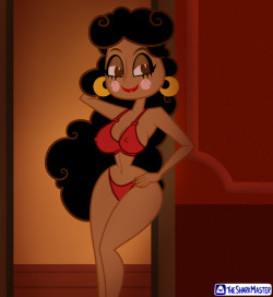 thesharkzone:  Mexican MamacitaA picture suggested by my friend @thunderfoxjt  - He’s a big fan of El Tigre and the voluptuous latinas from this cartoon, then he suggested me to draw something involving Maria Rivera, the mother of the protagonist Manny,