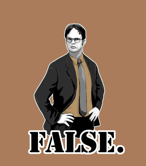 Dwight schrute false meme