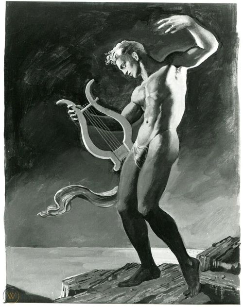 beyond-the-pale: Christopher Clark, Orpheus (Model Bob Delmonteque)  1950sWorth Point