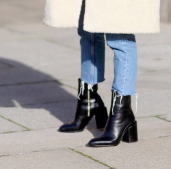 streetstyleplatform:  Shop Ebele pointed ankle boots