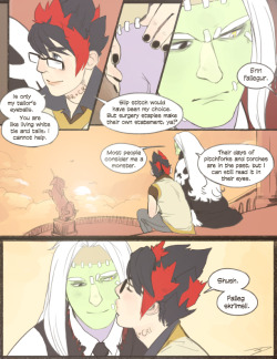 tzysk:  Stein and Brennivin comic page for Gaia’s In Deep Ship CI Gaia Online  i thought they&rsquo;d be a cute couple because when people asked me whether bren was gay or straight i would just tell them he was sexually attracted to clothes and then