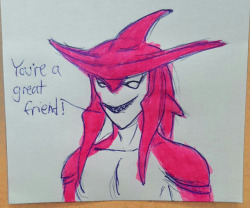 Did Sidon again He’s fun to draw  Done with pen and highlighter on a square post it