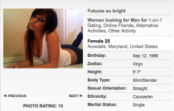 PROFILE SPOTLIGHT (Female).Meet this DTF cutie on our website. Ow ow!
