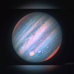 Jupiter in Infrared from Hubble #nasa #apod #esa #hubble #jupiter #planet #clouds #storms #atmosphere #hubblespacetelescope #infrared #solarsystem #space #science #astronomy