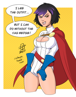 callmepo: Gogo cosplaying as Power Girl.