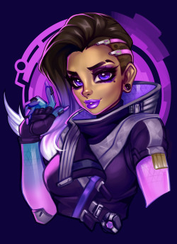 ajamariesart:Here’s one contribution to the many fanarts of Sombra. :)
