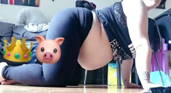 pregnantpiggy:Belly is getting round