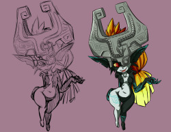 Trying out Midna. Fuck your hat. Fuck it! And some other things. She doesn’t look right without it. This is why I don’t draw her. The rest of her, however, is lots of fun.