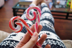 okayn0:  my thighs look humongous but these candy canes were adorable whoops 