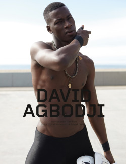 thesoftghetto:  black-boys:  David Agbodji by Cliff Watts | Spashion Magazine  ~*click here for more soft ghetto*~  More like DAGbodi, look at them abs