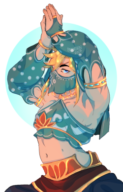 promsien: Please look at this blessing we have been given TTqTT &lt;33 Link in a gerudo outfit!!!!! From BOTW