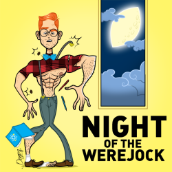 shoeburst:  “Night of the werejock” art by Dogoz 