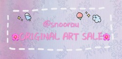 snoorau:  snoorau:  snoorau:  snoorau: Hello!!I am in a tiny bit of a money pinch, so I’m holding a sale on my original art!! For really really cheap!You can go view them better (and for more info)&gt;&gt;&gt;HERE&lt;&lt;&lt;I suggest on clicking on