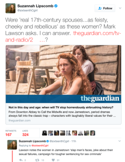 iamanathemadevice: HIstorian Suzzannah Lipscombe responds to Mark Lawson’s poorly researched clickbait Guardian article, “Not in this day and age: when will TV stop horrendously airbrushing history?” From Downton Abbey to Call the Midwife and now