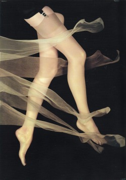dansunevillemorte:  6 versions of delicate stockings by Erwin Blumenfeld, Vogue US 1954  What a gem!