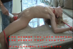 sirsplayground:  itsallprimal:  The moment you lose control is the moment I own you.  Each orgasm that you want, each orgasm that you crave, I will bring to you. I know you will struggle, resist, and try to hold back not wanting me to take control, but