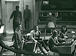 fortunecookied:  Black and white footage from “The Cage”, the original pilot episode of Star Trek: The Original Series rejected by NBC. The colour footage was later used in the first season two-part episode “The Menagerie”.