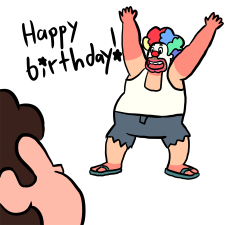 cherubcharabia:literally go watch pearl’s birthday scene right now. go  watch it and see it. see what steven is wearing. see the clothes way too big for his body and the sandals way too big for his feat. see him mimicking the only other person who